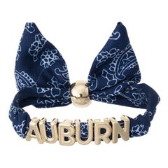 Auburn Tigers Bandana Slider Bracelet