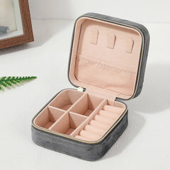 Plush Jewelry Box For Travel in Assorted Colors