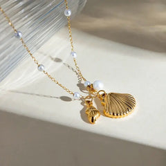 Pearls and Shells Necklace