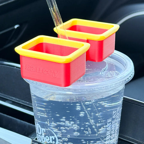 Sauce Over The Straw Trays - 3 Kinds