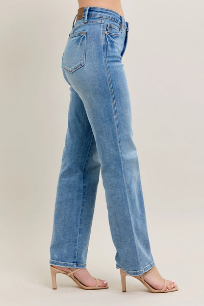 Judy Blue Tummy Control Vintage Straight Wash Jeans