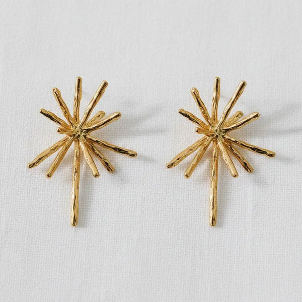 Gold Fireworks Earrings