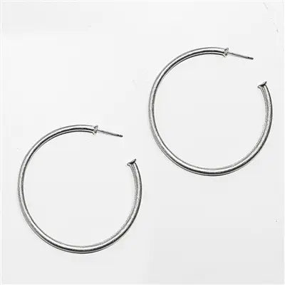Charleston Silver Hoops