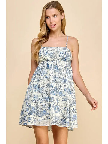 Day Lily Floral Ruffle Mini Dress