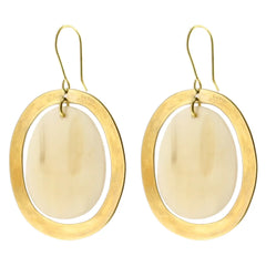 Banjar Floating Oval Earring