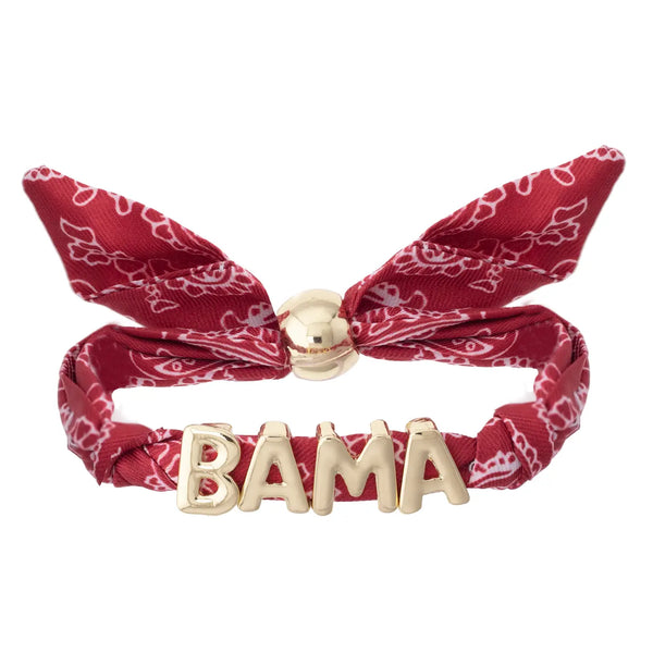 Alabama Crimson Tide Bandana Slider Bracelet