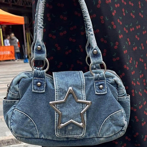 Star Denim Purse
