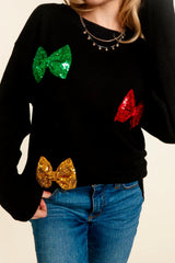 Holiday Bow Sweater