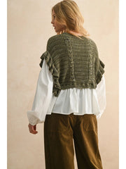 Olive Love You Forever Sweater Combo