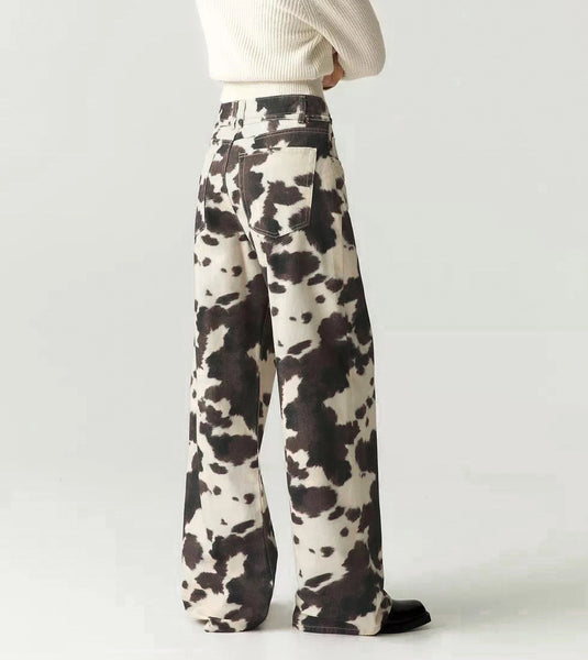 Cow Print Jeans