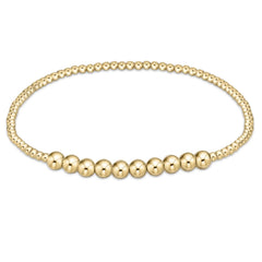 enewton classic gold beaded bliss 2mm bead bracelet - 4mm gold