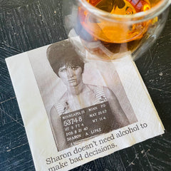 Funny Mugshot Cocktail Napkins