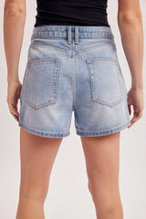 Bexal Mid-Rise Washed Denim Shorts - 2 Colors