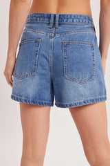 Bexal Mid-Rise Washed Denim Shorts - 2 Colors