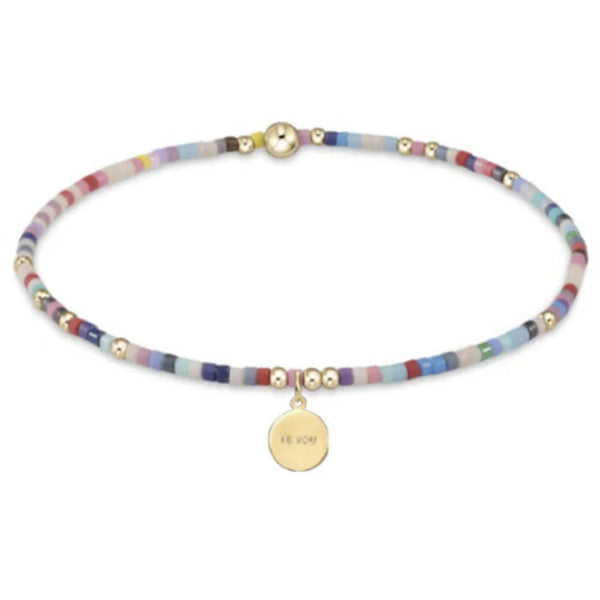 enewton 5.5" egirl Hope Unwritten Bracelet - be you. Small Gold Disc - Hot Mess