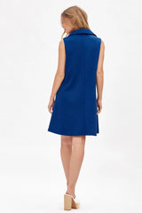 Dear Scarlett Collared Scuba Modal A-Line Dress