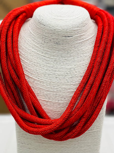 Slub - 8 Strand Necklace-Many Colors