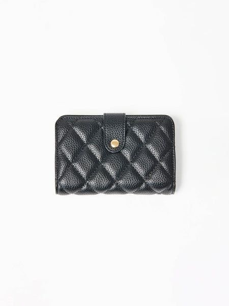 Mary Square Essential Quilted Wallet - 3 Colors