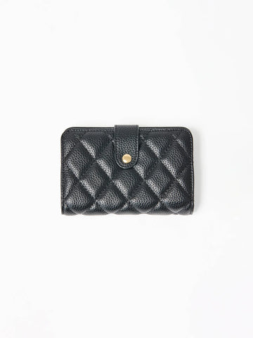 Mary Square Essential Quilted Wallet - 3 Colors