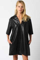 Maci Leather Dress