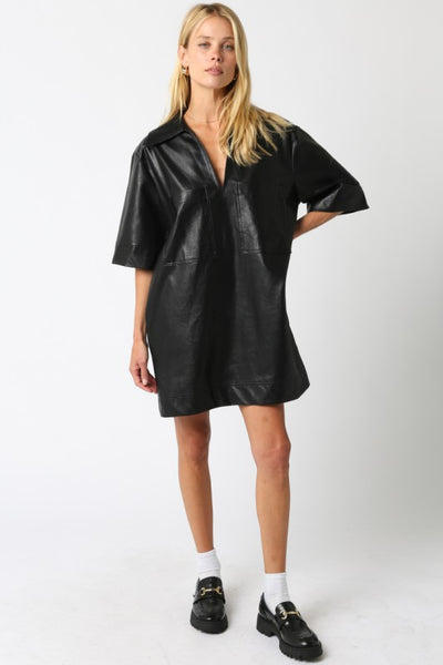 Maci Leather Dress