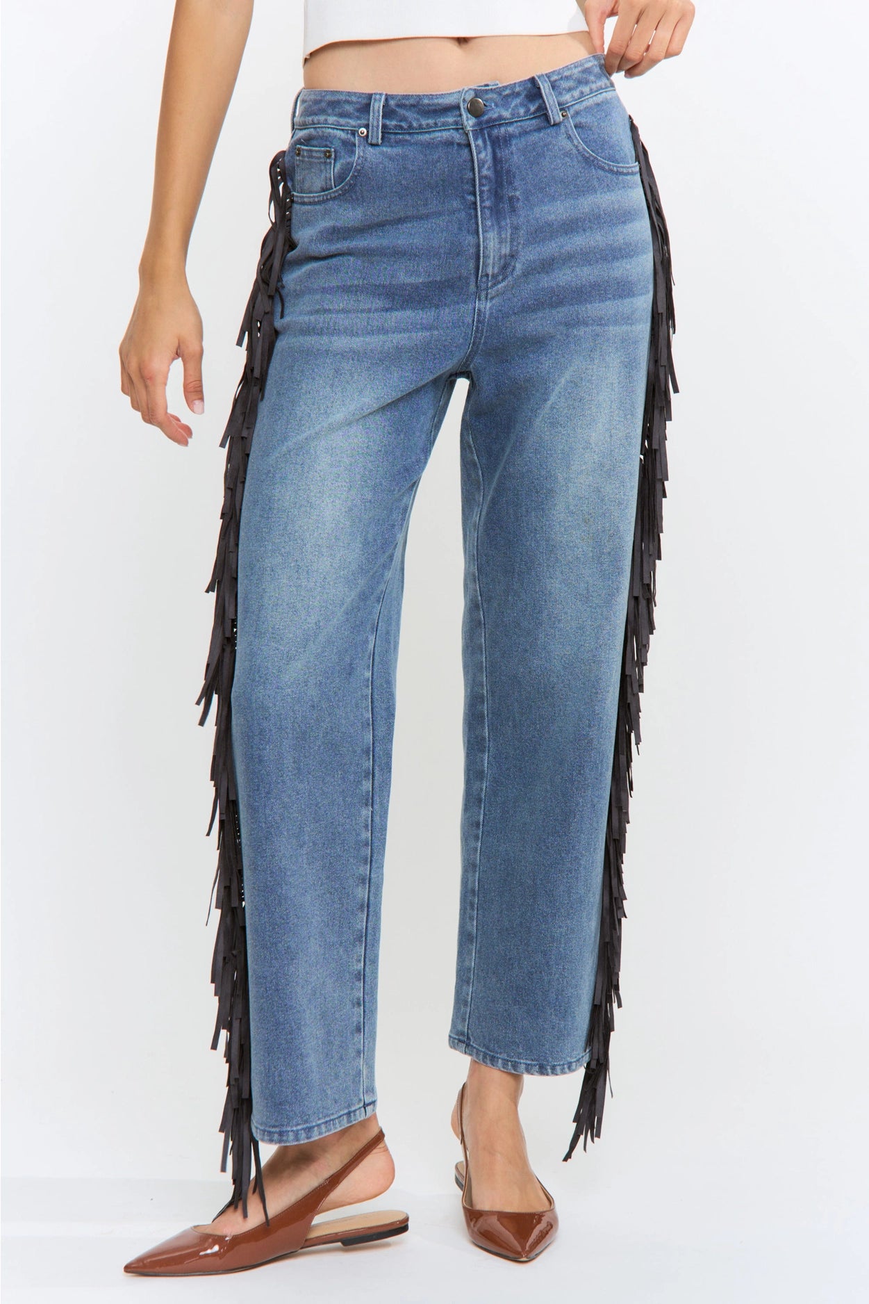 Fringed Jeans