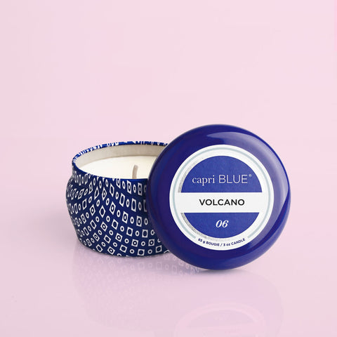 Volcano Signature Mini Tin Candle - 3oz - Blue