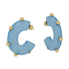 Rebecca Studded Hoops - 2 Colors
