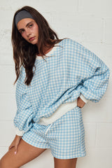 Cloud Gingham Short - 3 Colors