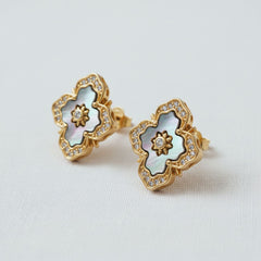 Vintage Havana Stud Earrings