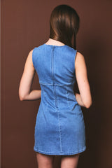 Penelope Bow Denim Dress