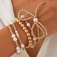 Beaded Bow Bracelet Set