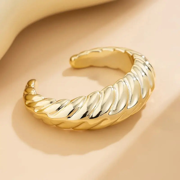 Irregular shaped Gold Bangles - 3 Styles