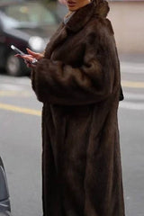 Teddy Bear Faux Fur Trench Coat
