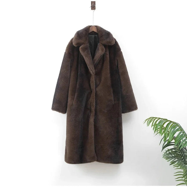 Teddy Bear Faux Fur Trench Coat