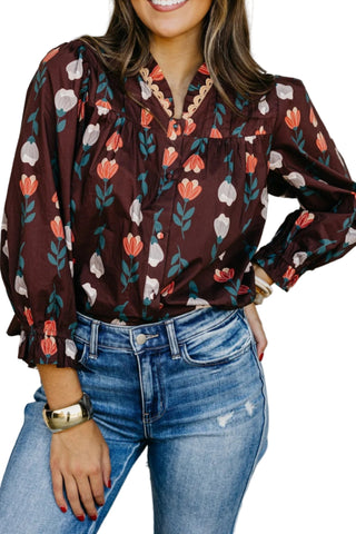 Helga Floral Top