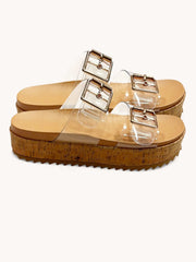 Pamela Clear Platform Sandal