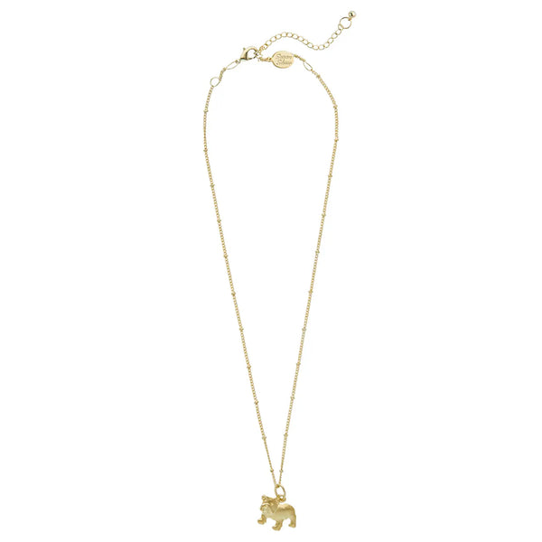 Dainty Bulldog Necklace