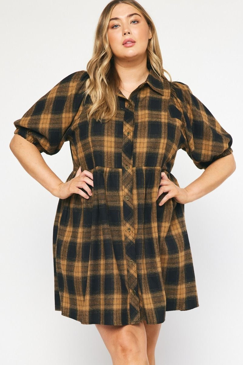 Connie Plaid Dress XL