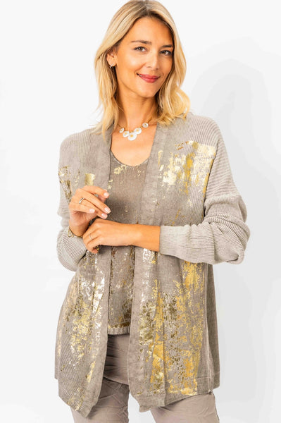 Gold Shimmer Cardigan