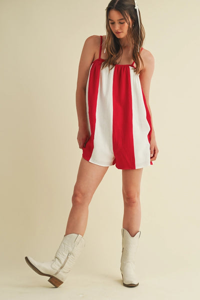 All the Stripes Gameday Romper