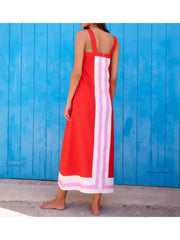 Sea Resort Colorblock Dress