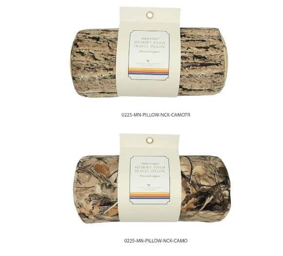 Simply Southern Camo Memory Foam Travel Pillows - 2 Designs
