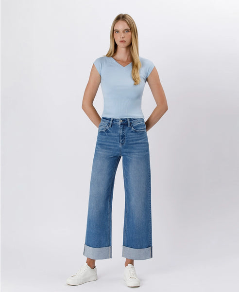 Sweeping Cuffed Jeans