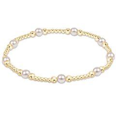 enewton Classic Purpose Pattern 4mm Bead Bracelet- Pearl