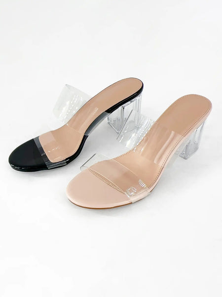 Jess Clear Heel Sandal