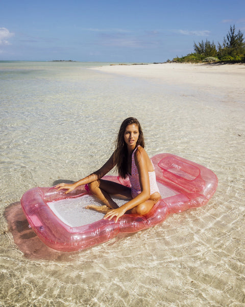 FUNBOY Clear Pink Mesh Lounger