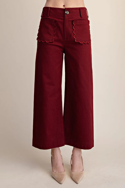 Collette Scalloped Pants