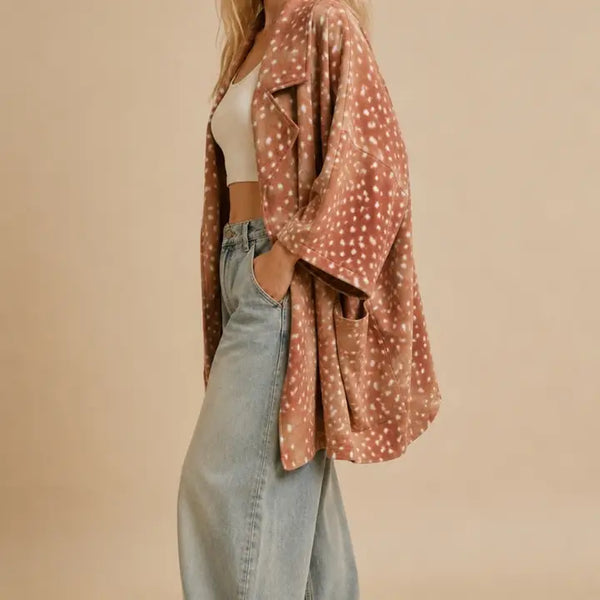Cozy Fawn Cardigan Coat