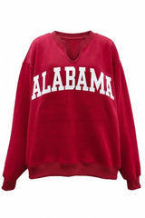 Alabama & AL Reversible Sweatshirt - Crimson